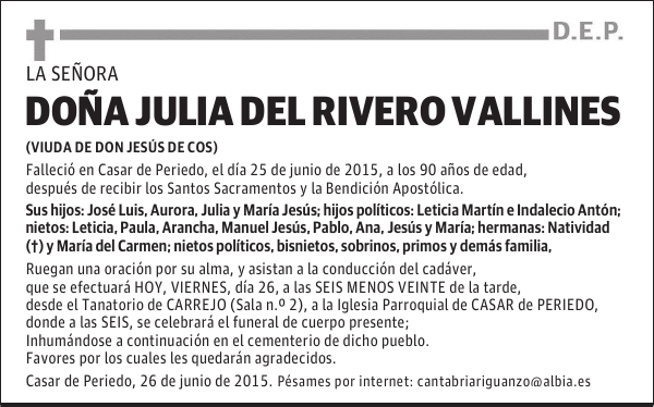 Julia del Rivero Vallines