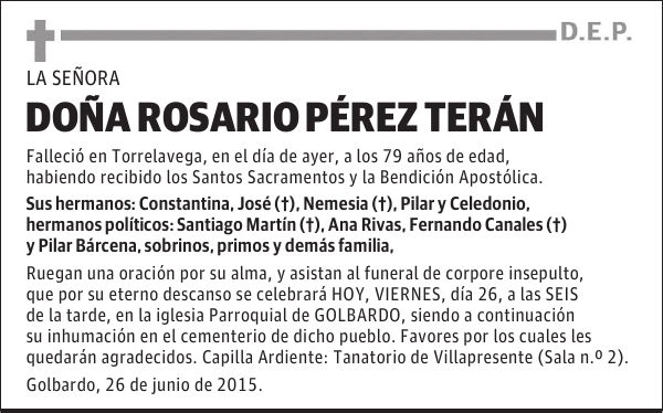 Rosario Pérez Terán
