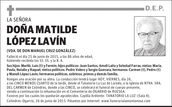 Matilde Lopez Lavin