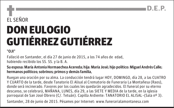 Eulogio Gutiérrez Gutiérrez