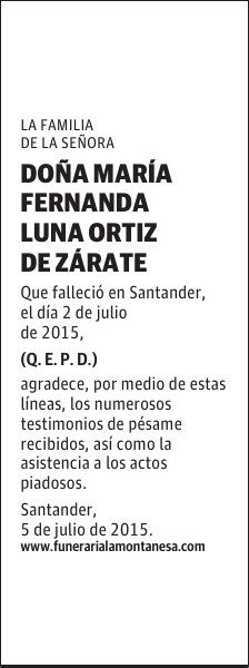 María Fernanda Luna Ortiz de Zárate
