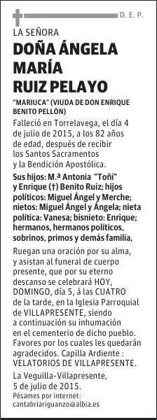 Ángela María Ruiz Pelayo