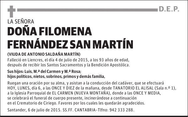 Filomena Fernández Martín