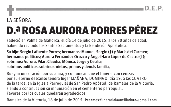 Rosa Aurora Porres Pérez