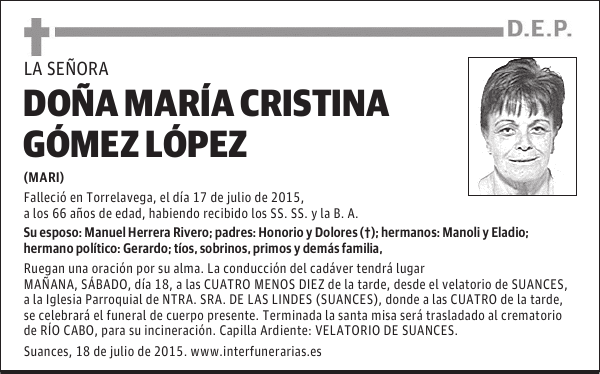 María Cristina Gómez López