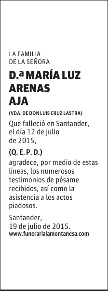 María Luz Arenas Aja
