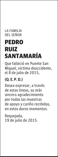 Pedro Ruiz Santamaria