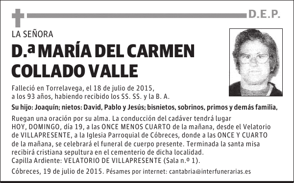 María del Carmen Collado Valle