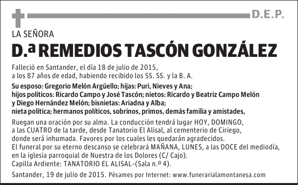 Remedios Tascón González