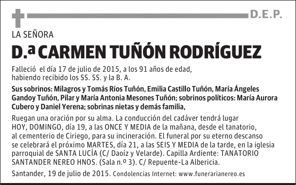 Carmen Tuñón Rodríguez