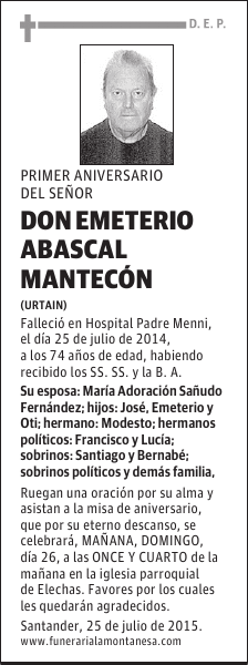 Emeterio Abascal Mantecón