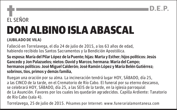 Albino Isla Abascal