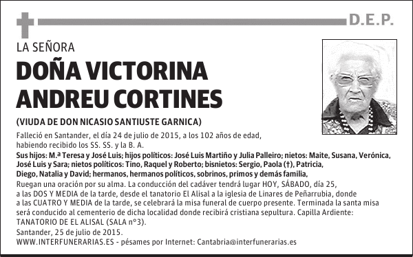 VICTORINA ANDREU CORTINES
