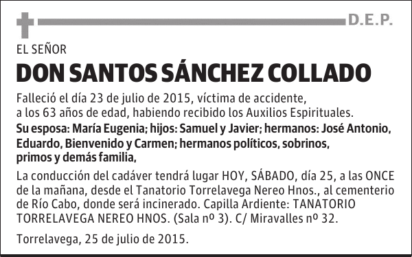 SANTOS SANCHEZ COLLADO