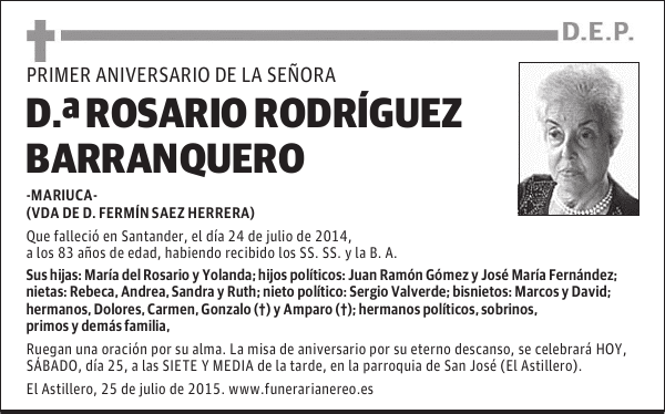 ROSARIO RODRIGUEZ BARRANQUERO