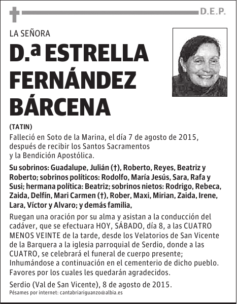 ESTRELLA FERNANDEZ BARCENA