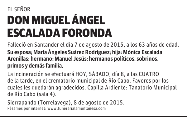 Miguel Ángel Escalada Foronda