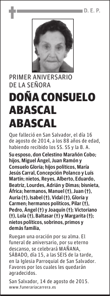 CONSUELO ABASCAL ABASCAL
