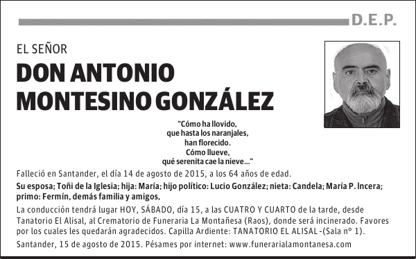 Antonio Montesino González
