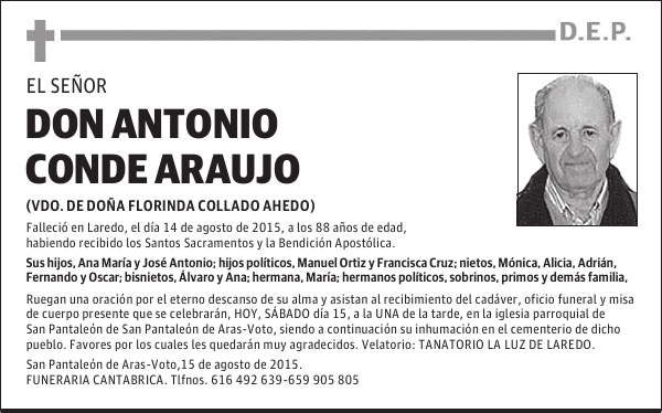 ANTONIO CONDE ARAUJO