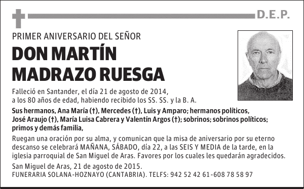 MARTÍN MADRAZO RUESGA