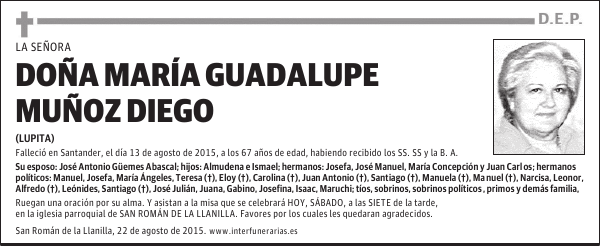 María Gaudalupe Muñoz Diego