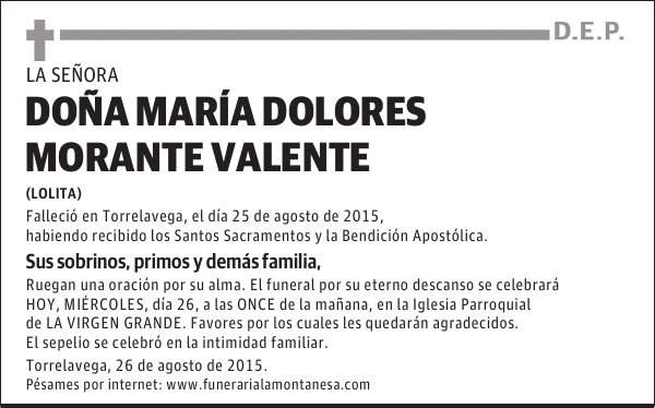 María Dolores Morante Valente