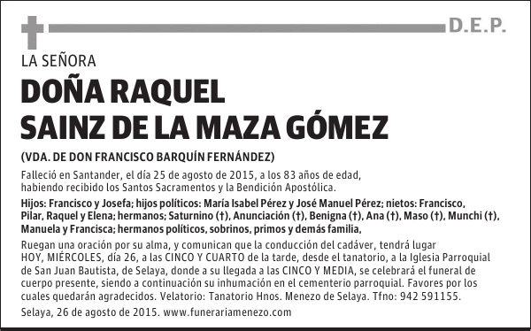 Raquel Sainz de la Maza Gómez