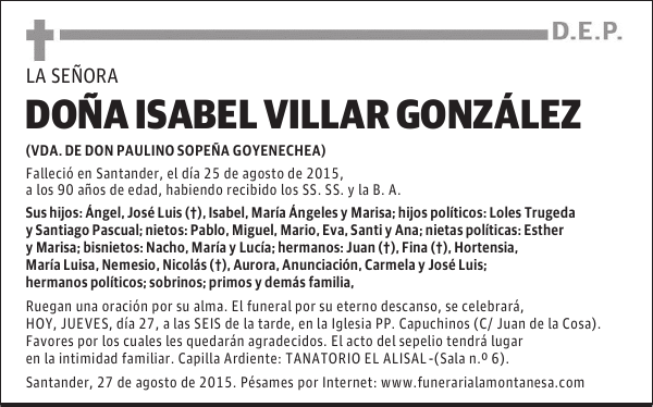 Isabel Villar González