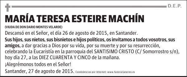 María Teresa Esteire Machín