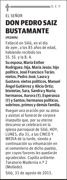 PEDRO SAIZ