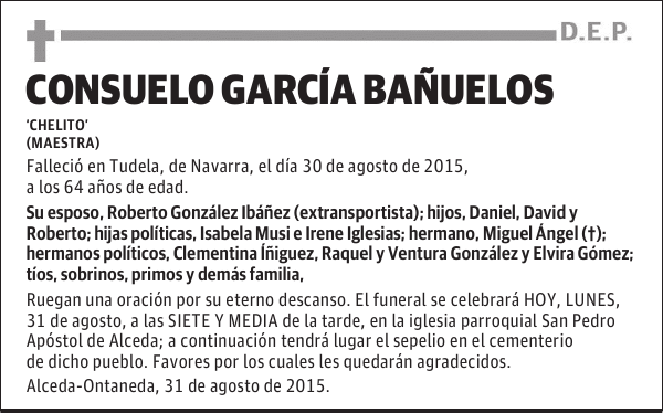 CONSUELO GARCÍA BAÑUELOS