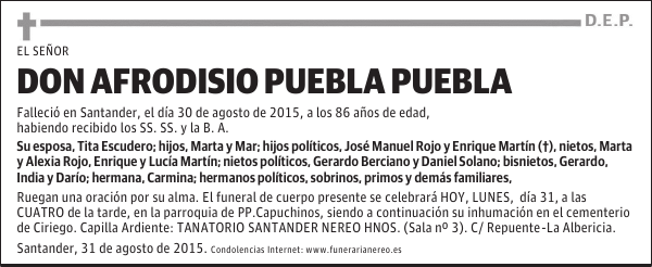 AFRODISIO PUEBLA PUEBLA