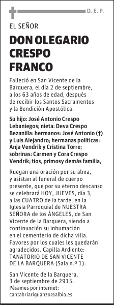 Olegario Crespo Franco