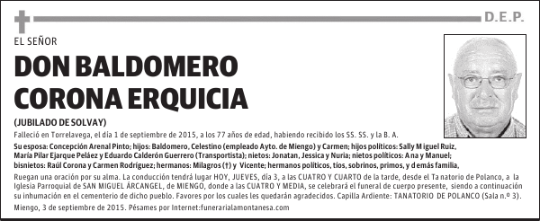 Baldomero Corona Erquicia