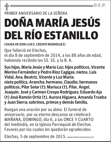 María Jesús del Río Estanillo