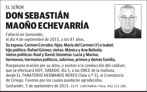 Sebastián Maoño Echevarría