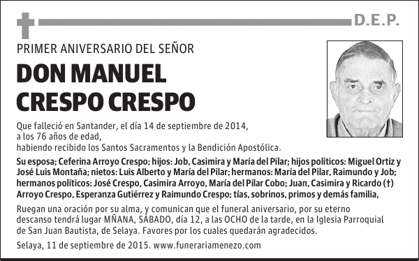 Manuel Crespo Crespo
