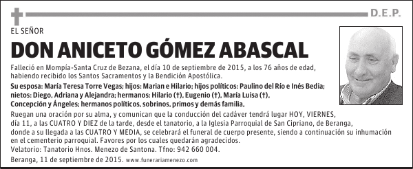 Aniceto Gómez Abascal