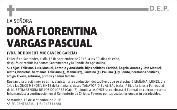 FLORENTINA VARGAS PASCUAL