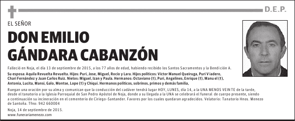 EMILIO GANDARA CABANZON