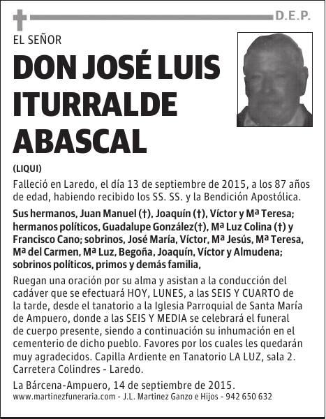 JOSE LUIS ITURRALDE ABASCAL