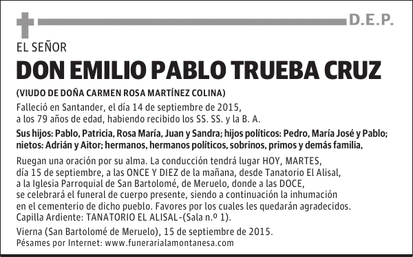 Emilio Pablo Trueba Cruz