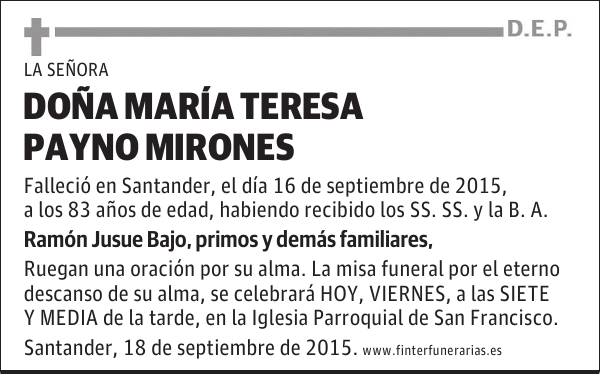 María Teresa Payno Mirones
