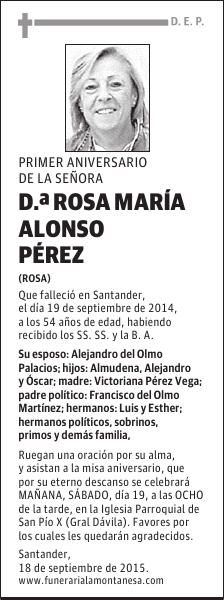 Rosa María Alonso Pérez