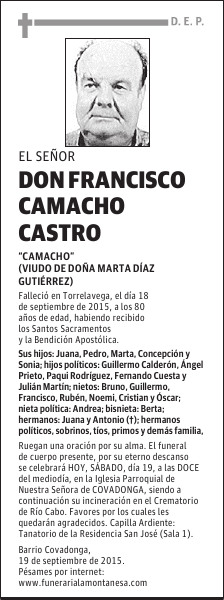 Francisco Camacho Castro