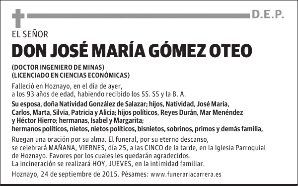 José María Gómez Oteo