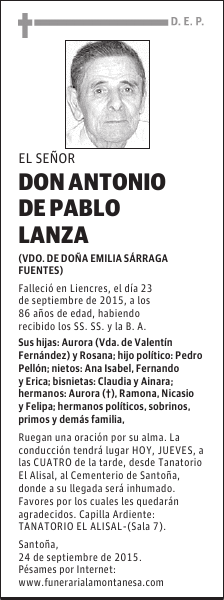 Don Antonio de Pablo Lanza