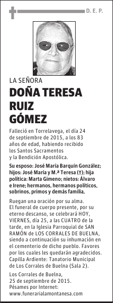 Teresa Ruiz Gómez