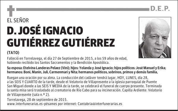 JOSÉ IGNACIO GUTIERREZ GUTIERREZ